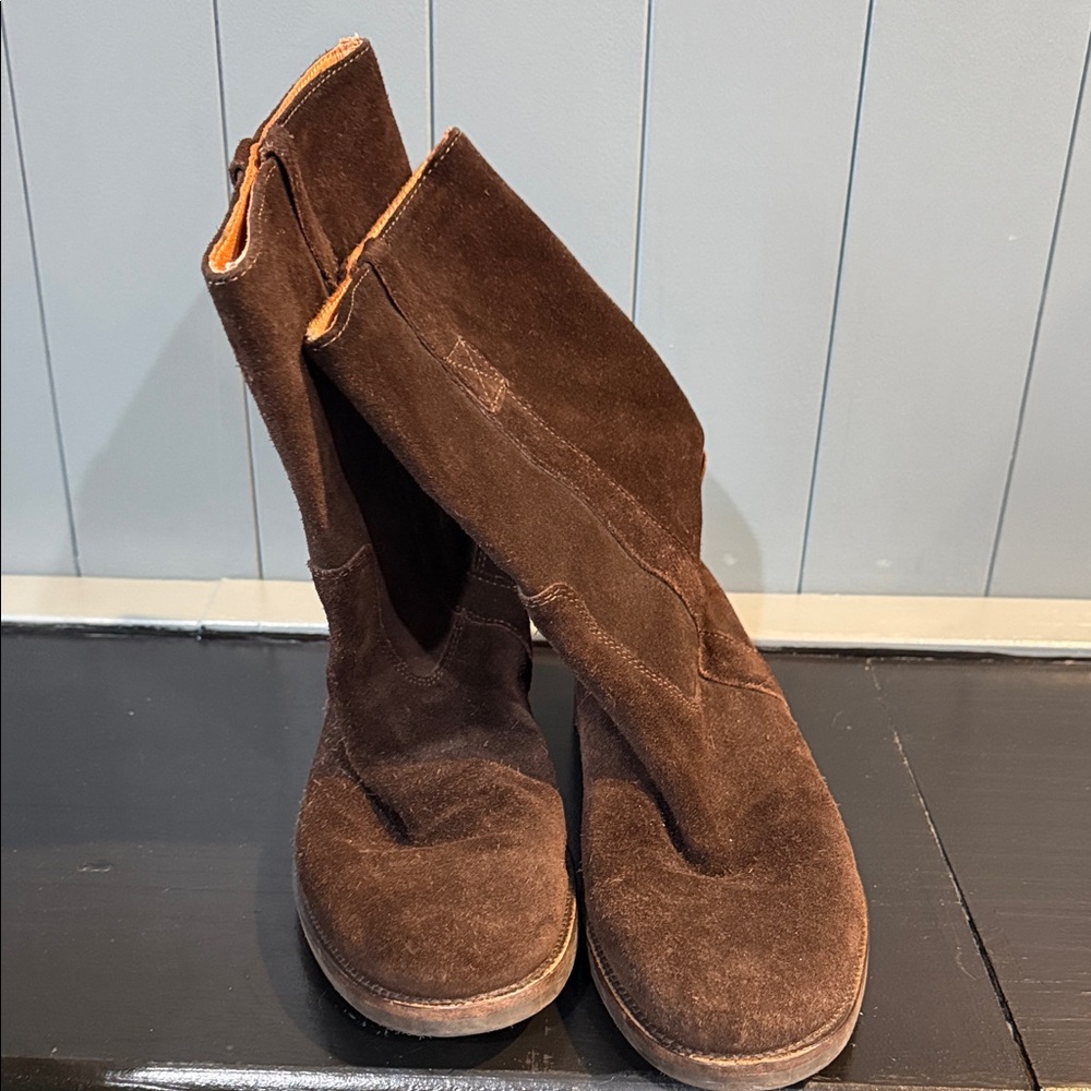 J Crew Brown Suede Ankle Boots